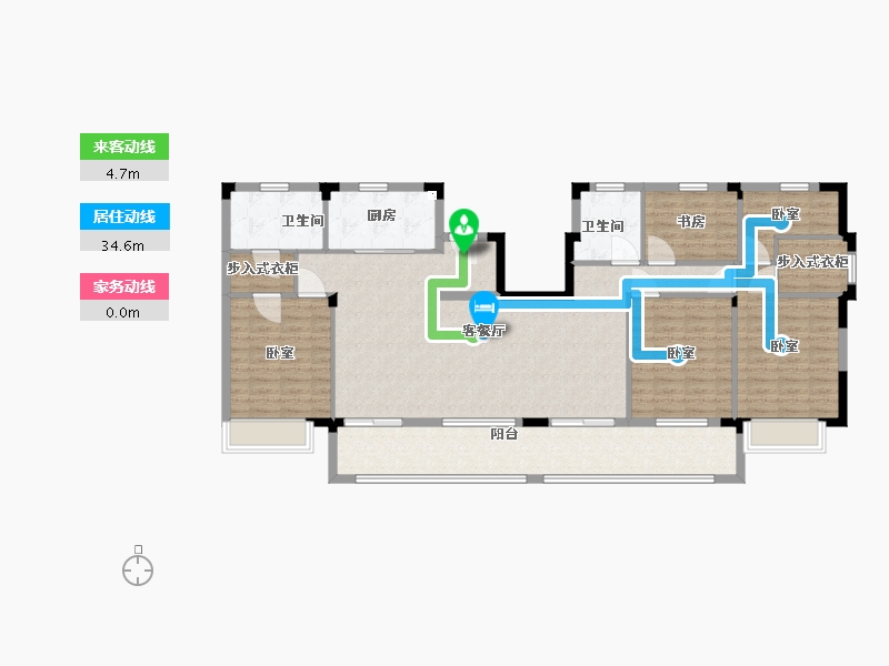 江苏省-镇江市-融创银城·滴翠园-137.00-户型库-动静线