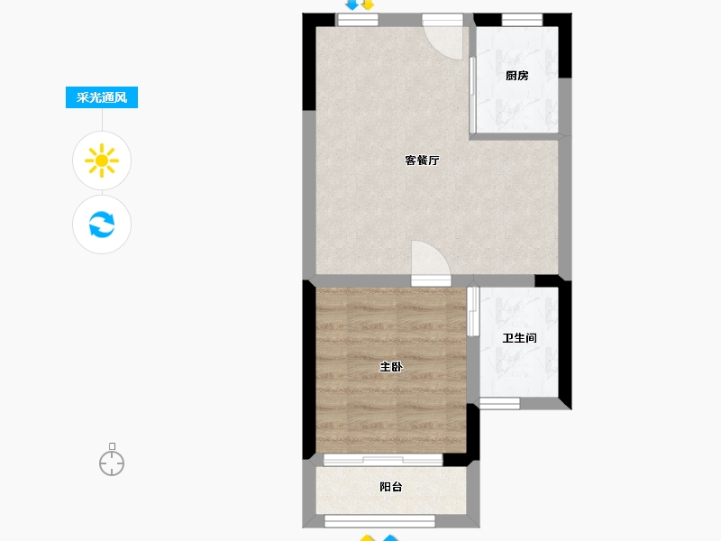 广西壮族自治区-北海市-锦江·白鹭郡-39.88-户型库-采光通风