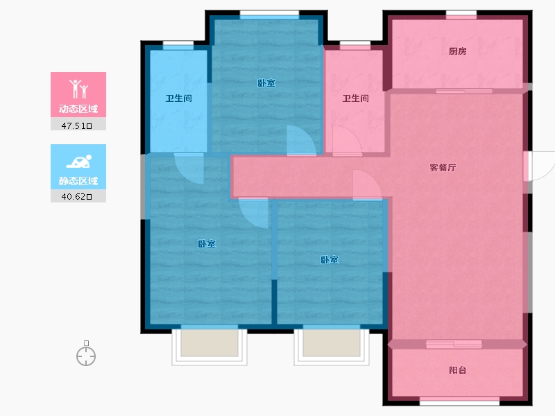 甘肃省-金昌市-兰州大名城-79.41-户型库-动静分区