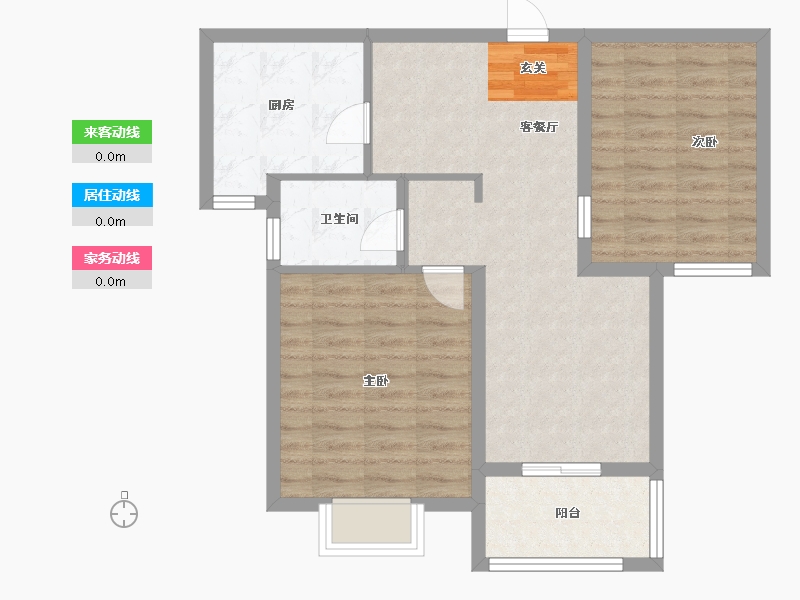 江苏省-盐城市-华兴水岸华庭-70.83-户型库-动静线