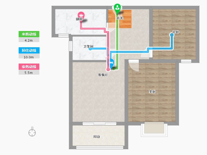 江苏省-盐城市-华兴水岸华庭-73.94-户型库-动静线