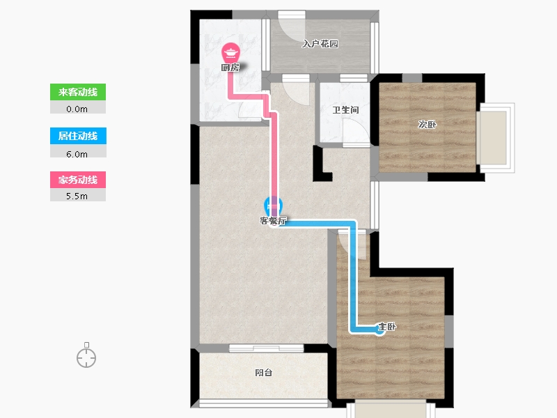 广西壮族自治区-北海市-太平洋商业广场-63.43-户型库-动静线