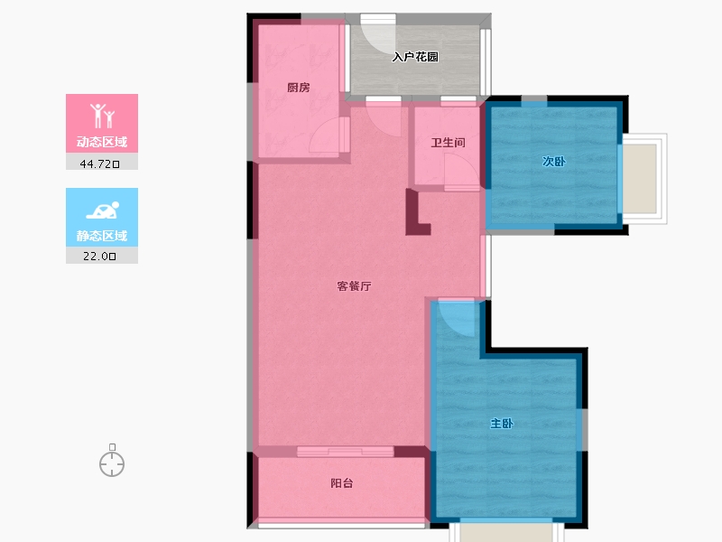 广西壮族自治区-北海市-太平洋商业广场-63.43-户型库-动静分区