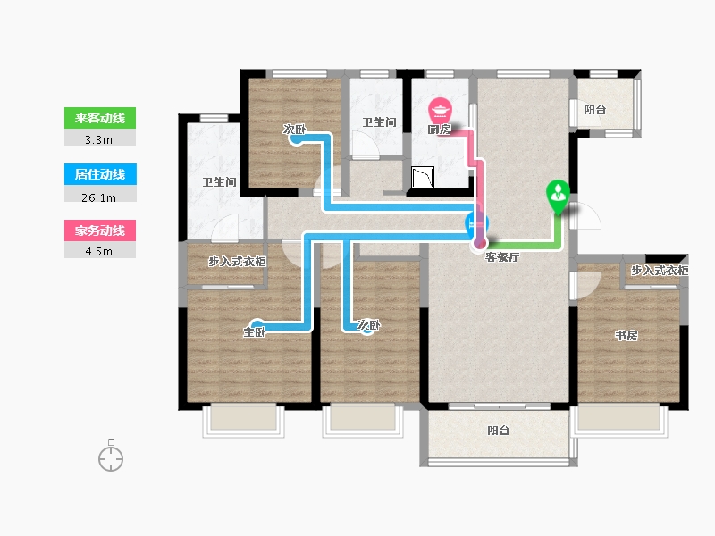 江苏省-徐州市-中梁阳光城钟吾首府-129.00-户型库-动静线