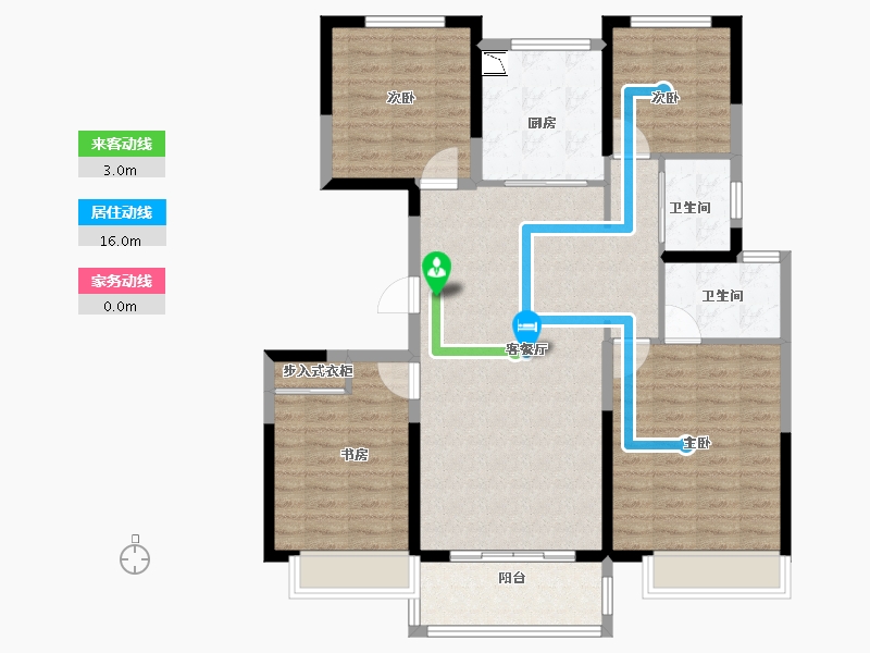 江苏省-徐州市-中梁阳光城钟吾首府-109.00-户型库-动静线