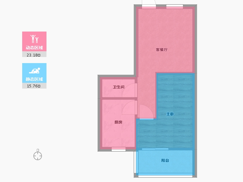 湖北省-武汉市-武铁洪山住宅小区-34.44-户型库-动静分区