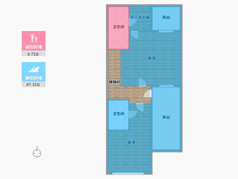 江苏省-镇江市-东方丽晶花苑-107.90-户型库-动静分区