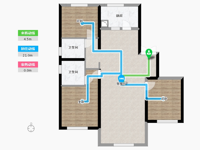 青海省-西宁市-红星天阙-92.15-户型库-动静线