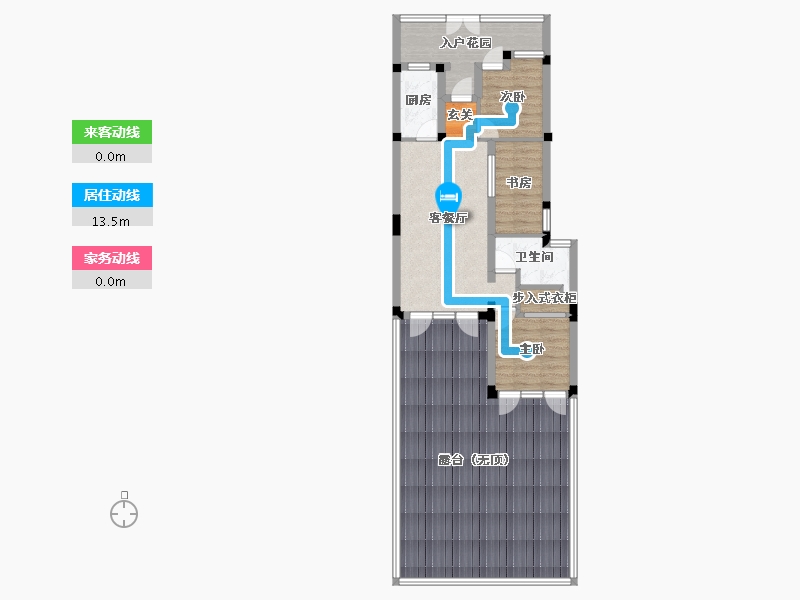 江苏省-苏州市-绿城晓荷江南-104.00-户型库-动静线