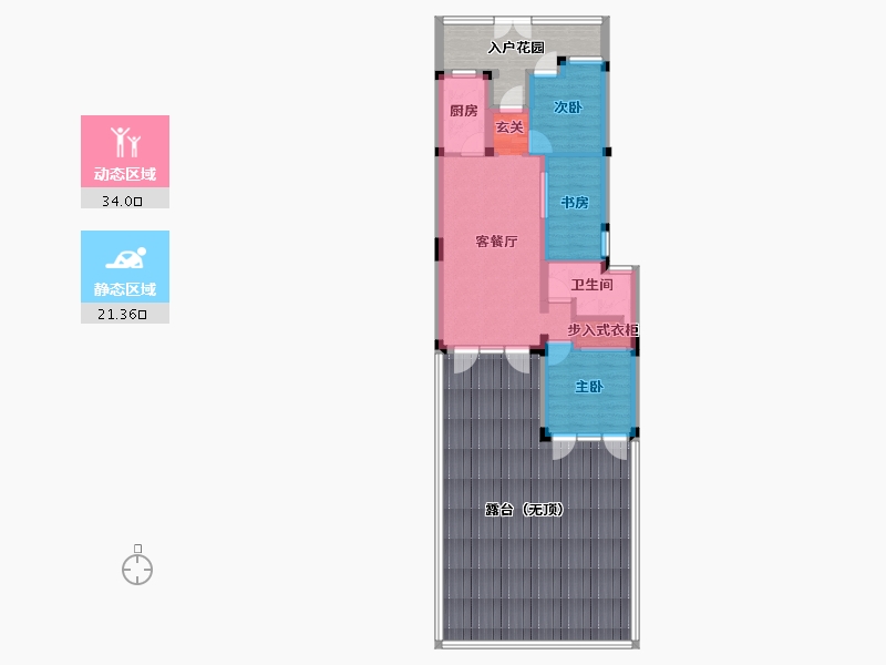 江苏省-苏州市-绿城晓荷江南-104.00-户型库-动静分区