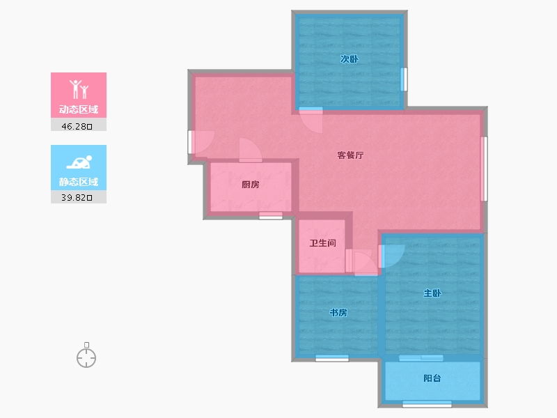 青海省-西宁市-和泰居-76.36-户型库-动静分区