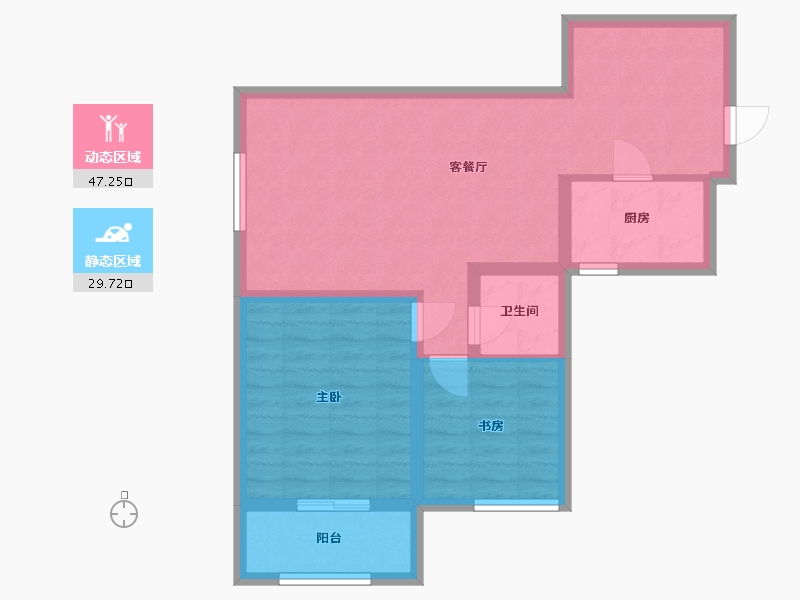 青海省-西宁市-和泰居-68.50-户型库-动静分区