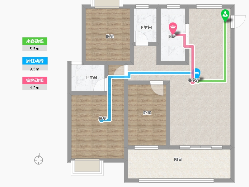 江西省-抚州市-乐安中大府-94.00-户型库-动静线