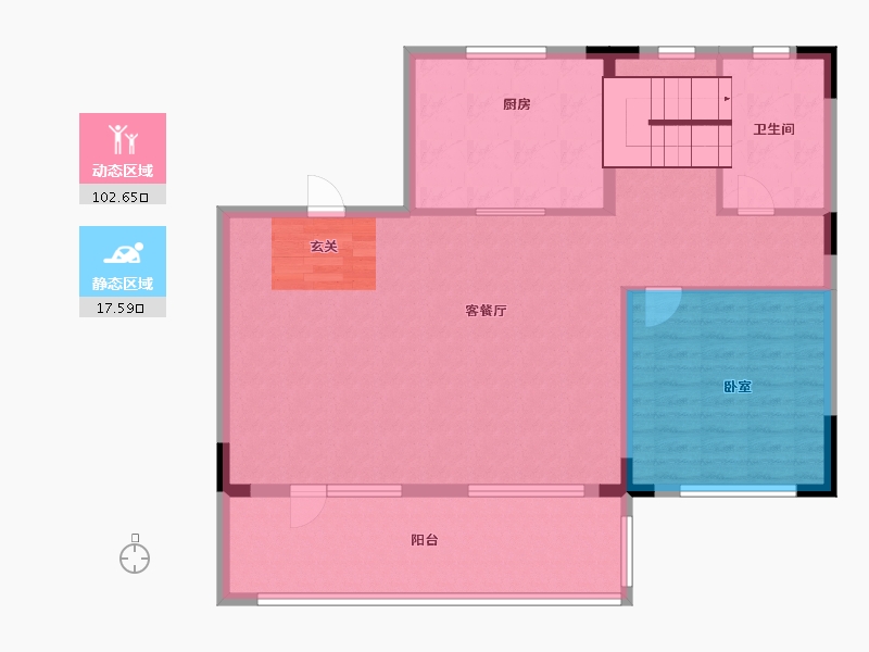 江苏省-苏州市-吴越熙华雅苑-110.01-户型库-动静分区