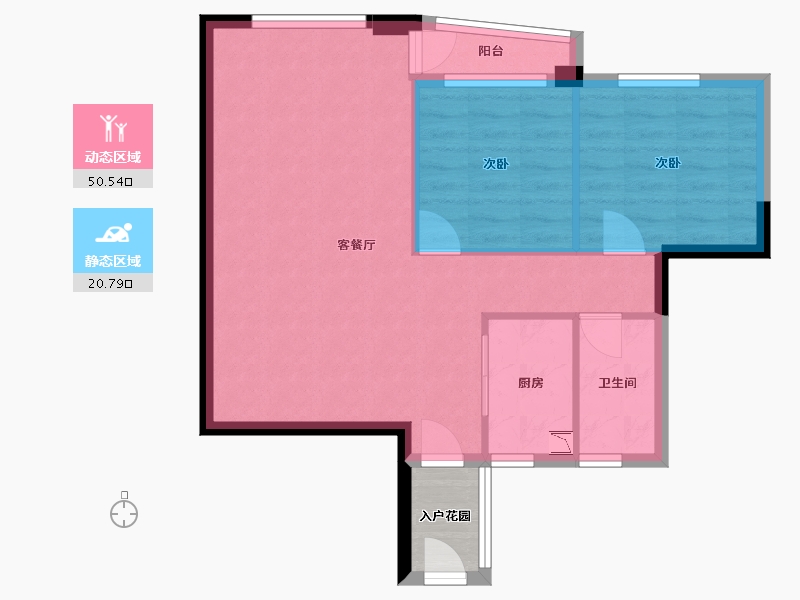 广西壮族自治区-北海市-亿海·澜泊湾-66.97-户型库-动静分区