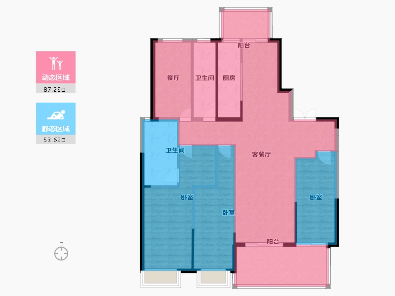 江苏省-苏州市-鑫控锦源-128.01-户型库-动静分区