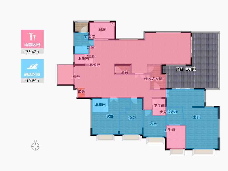 陕西省-宝鸡市-石鼓·观山堂-320.00-户型库-动静分区