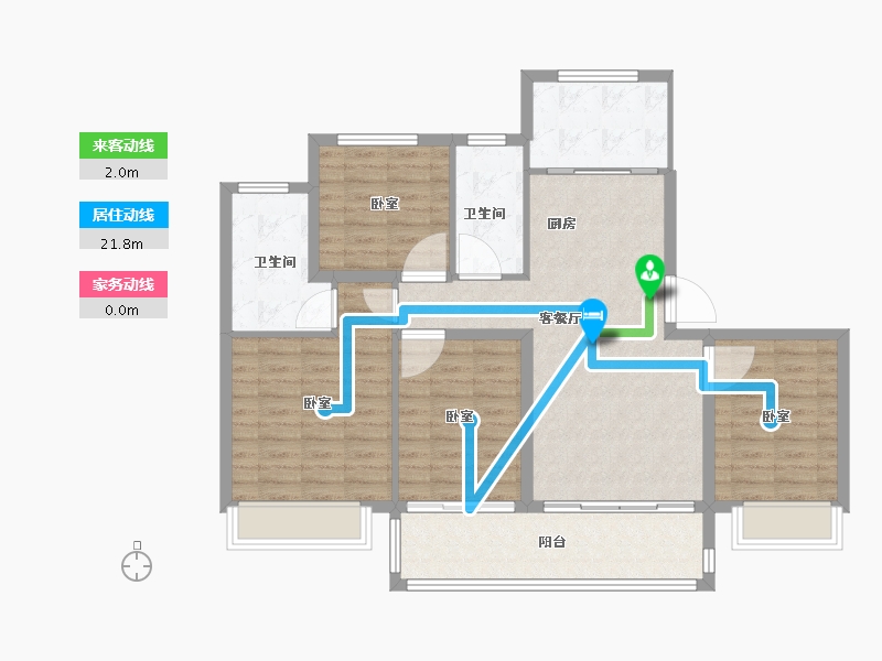 江苏省-镇江市-碧桂园·云顶-102.00-户型库-动静线