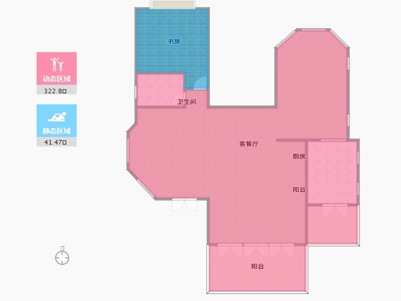 江苏省-南京市-世纪天城-345.61-户型库-动静分区