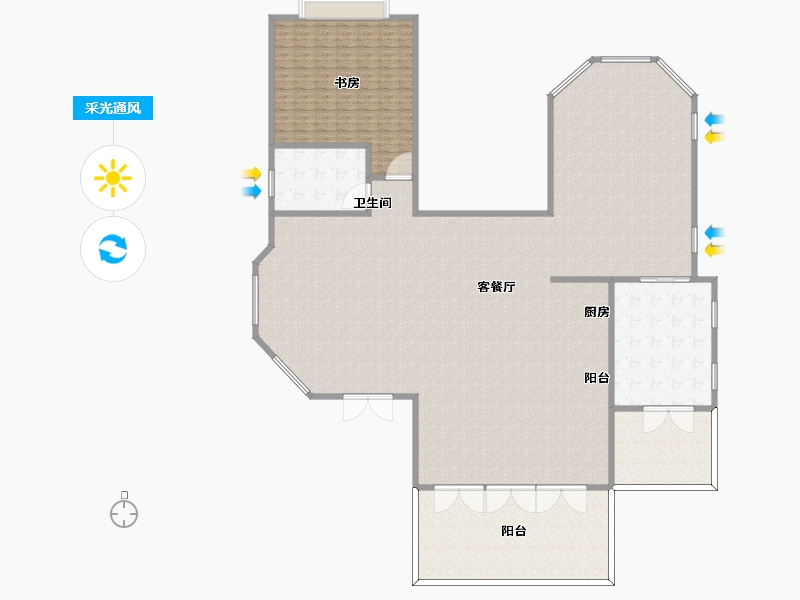 江苏省-南京市-世纪天城-345.61-户型库-采光通风