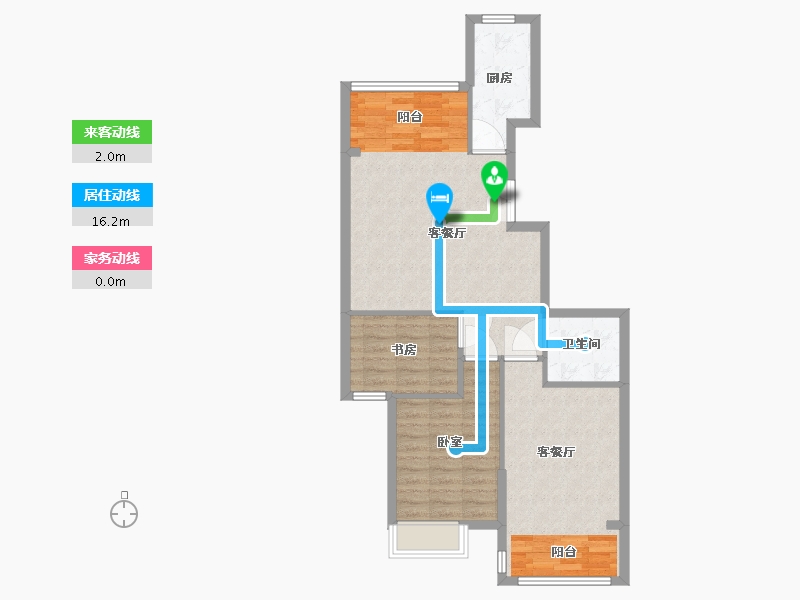 浙江省-湖州市-中泽御江山-81.00-户型库-动静线