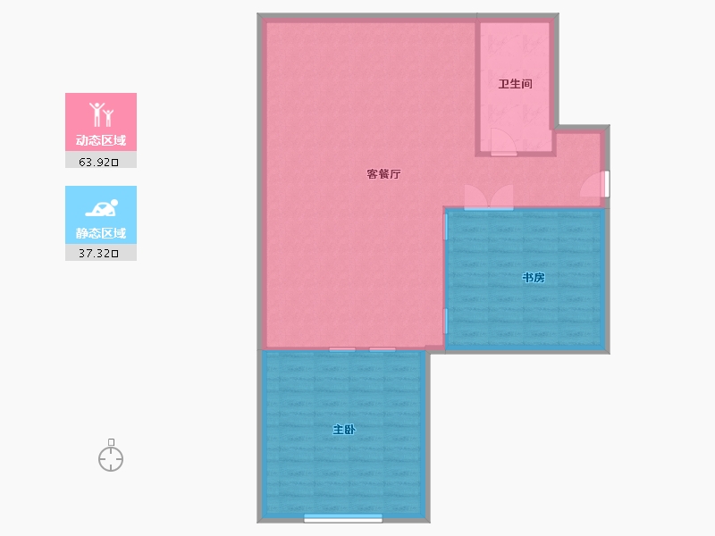 山东省-青岛市-合创大厦-94.10-户型库-动静分区