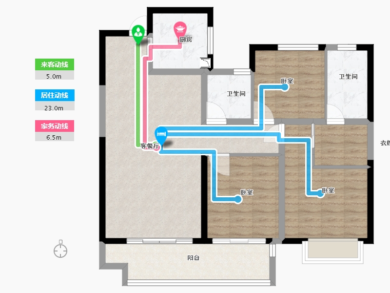 福建省-莆田市-融创玖溪大观-97.00-户型库-动静线