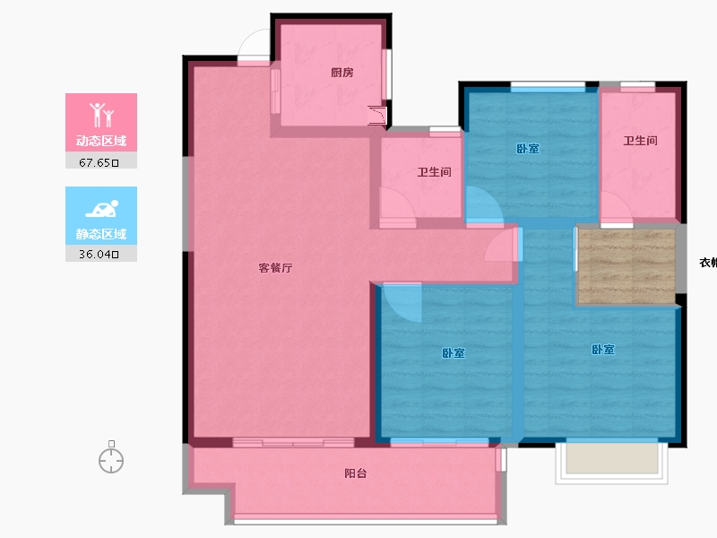 福建省-莆田市-融创玖溪大观-97.00-户型库-动静分区