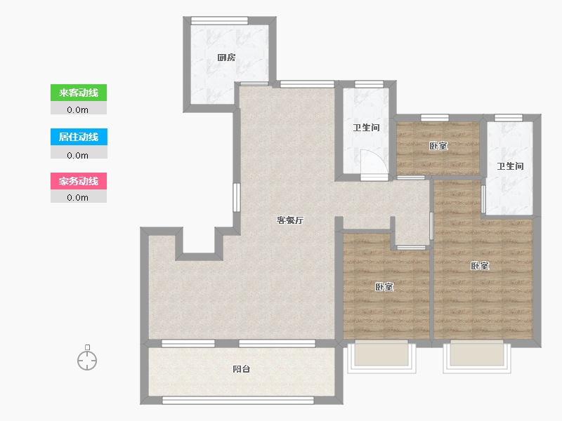 浙江省-宁波市-国贸梧桐原-95.01-户型库-动静线