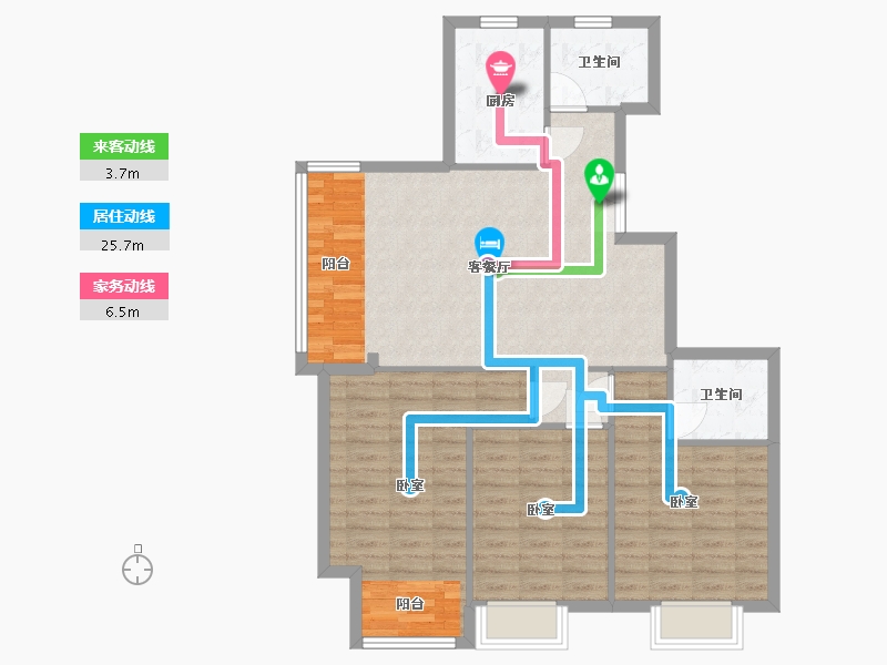 浙江省-湖州市-中泽御江山-94.00-户型库-动静线