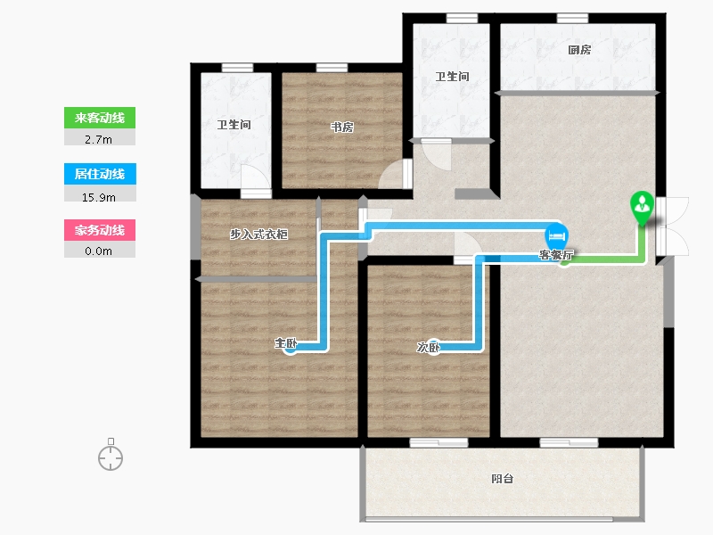 江苏省-盐城市-馥桂名居-121.00-户型库-动静线