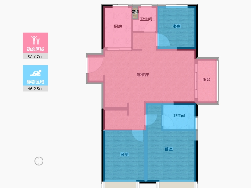 山东省-济南市-锦悦府-94.00-户型库-动静分区