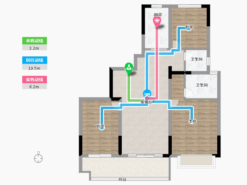 安徽省-六安市-汇玺·学府壹号院-93.62-户型库-动静线