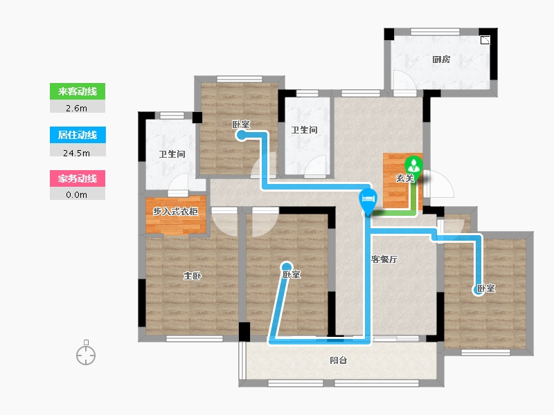 浙江省-衢州市-祥生国玥府-111.00-户型库-动静线