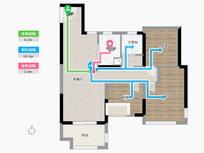 安徽省-合肥市-融侨天越-70.00-户型库-动静线