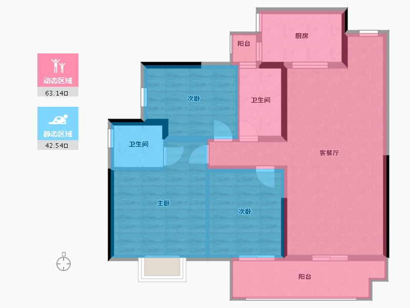 江西省-九江市-印象柴桑-95.00-户型库-动静分区