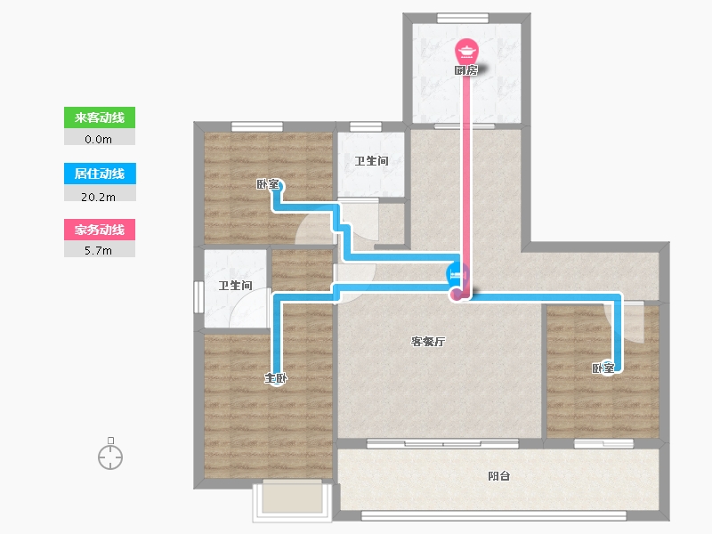 山东省-淄博市-悦府-98.27-户型库-动静线