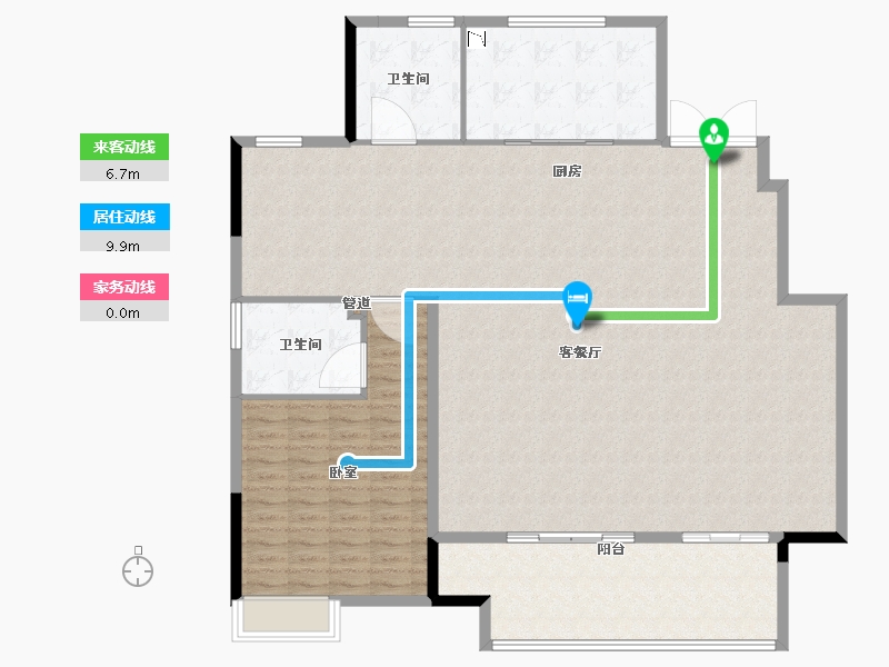 浙江省-宁波市-锦尚府-160.00-户型库-动静线