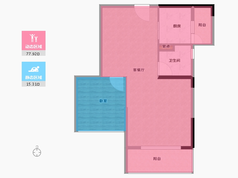 福建省-泉州市-奥能金港湾-85.00-户型库-动静分区