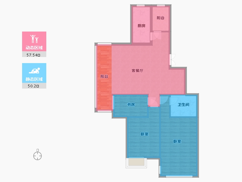 浙江省-湖州市-中泽御江山-98.00-户型库-动静分区