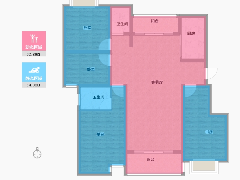 江西省-上饶市-欧景名城-105.00-户型库-动静分区