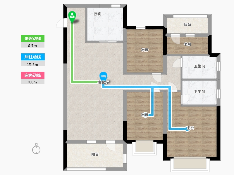 山东省-青岛市-奥园首府壹号-97.99-户型库-动静线