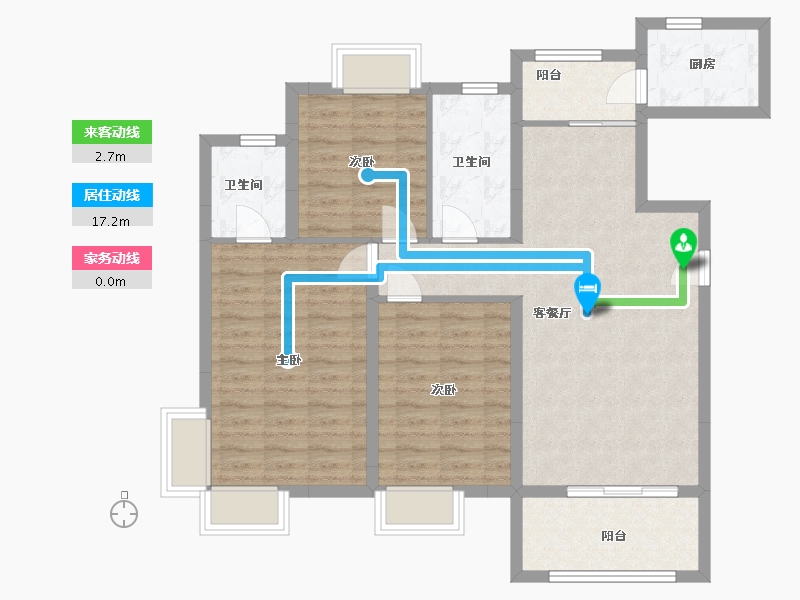 江西省-南昌市-海玥名邸-93.00-户型库-动静线