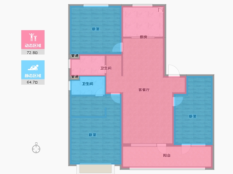 山东省-青岛市-海尔产城创云玺-124.00-户型库-动静分区