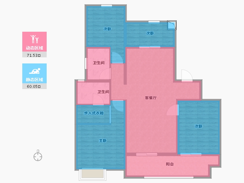 山东省-青岛市-海尔产城创鼎世华府-118.01-户型库-动静分区