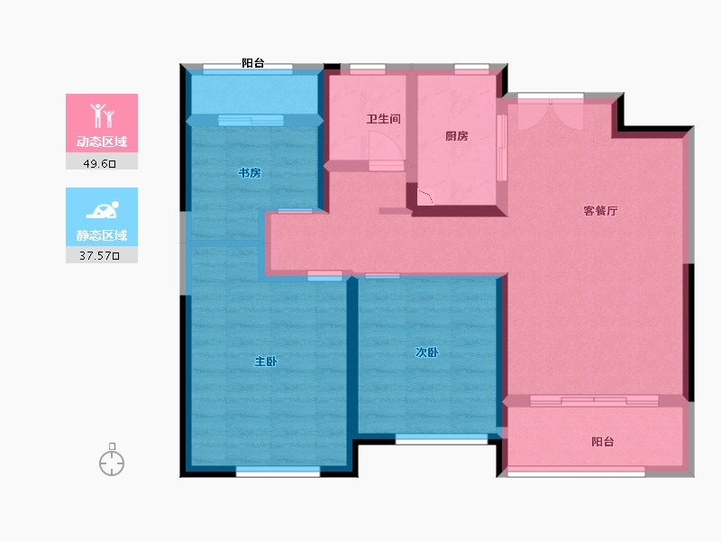 江西省-南昌市-恒润幸福誉品-77.00-户型库-动静分区