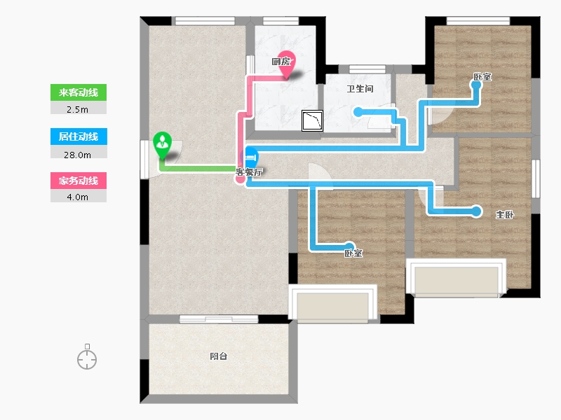 安徽省-合肥市-信达庐阳府-81.00-户型库-动静线