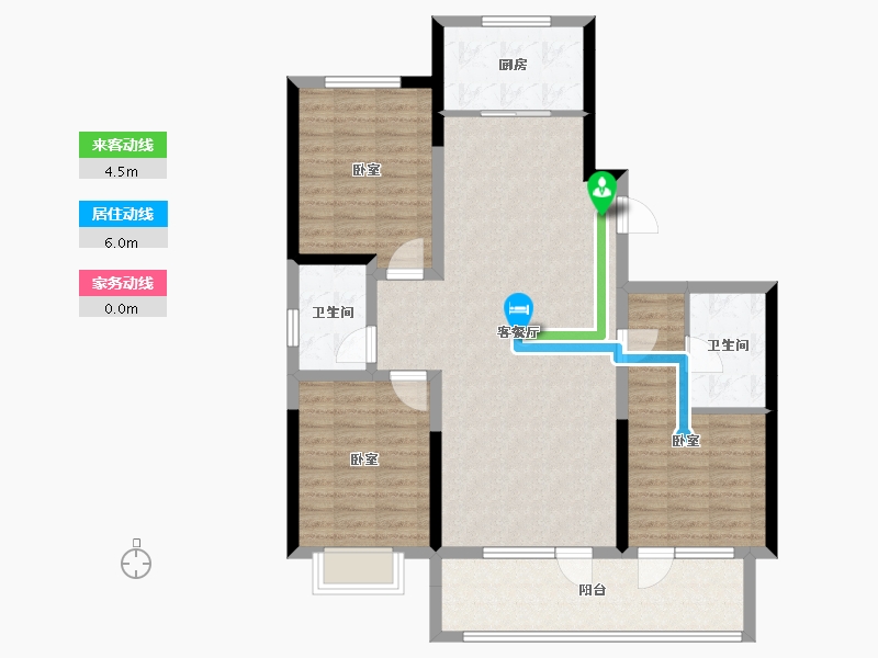 山东省-青岛市-上流和苑-108.00-户型库-动静线