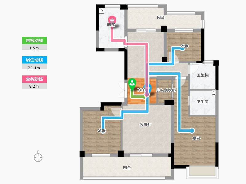 浙江省-衢州市-华达龙都锦城-108.00-户型库-动静线