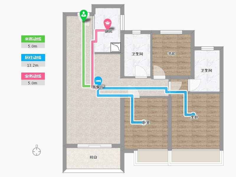 浙江省-杭州市-光合映-78.57-户型库-动静线